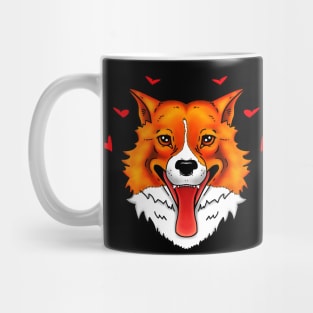 Corgi & Hearts Mug